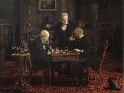 Thomas Eakins Chess Player Sweden oil painting artist